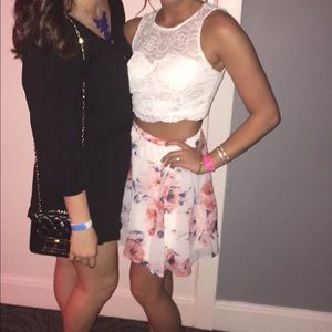 2 Piece Formal Floral Dress